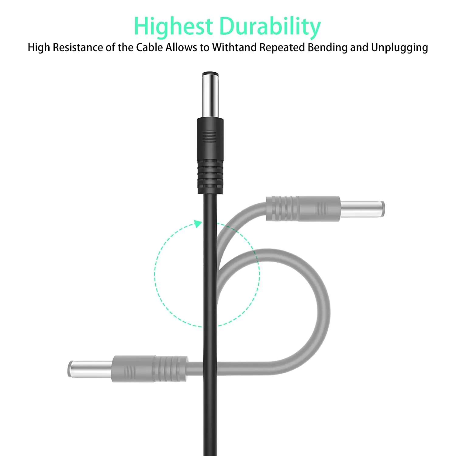 Cable de extensión de alimentación de CC macho a macho, 2,1x5,5mm, 12V, 1M, 2M, 3M, 5M, 10M para cámara CCTV, DVR, bomba de tira LED independiente