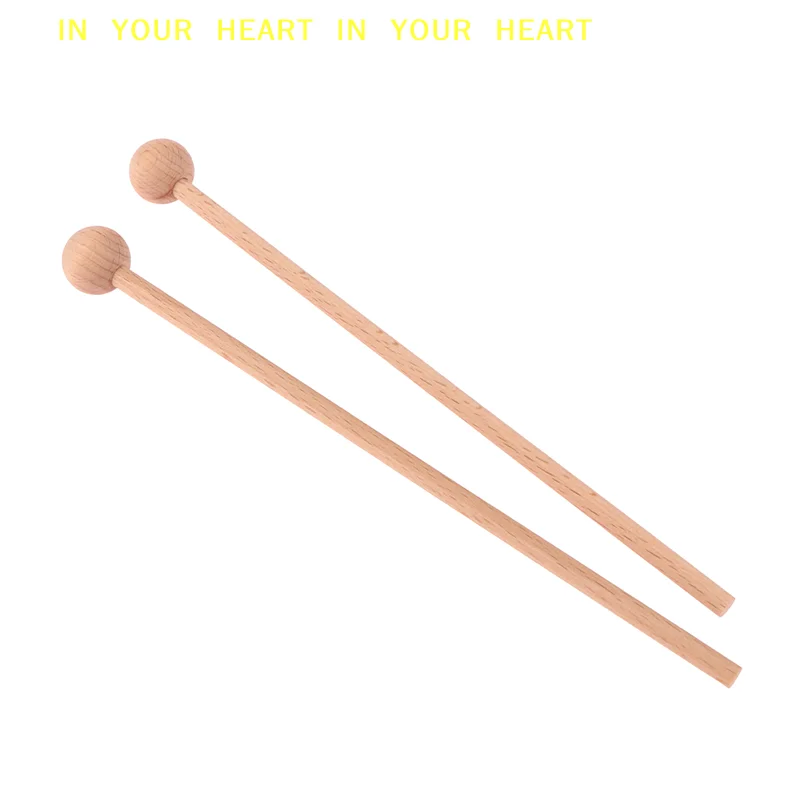 Martillos para xilófono para niños, instrumentos de percusión, 1 par de palos de percusión de madera maciza
