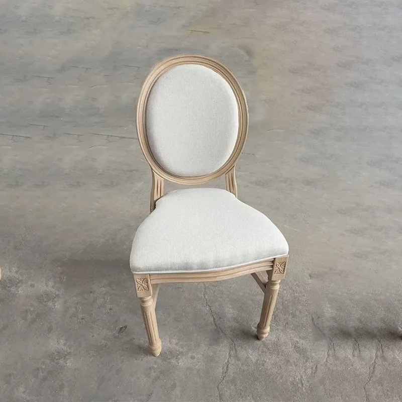 Soft bag dining chair removable plastic chair log color hotel banquet wood grain dining chair back