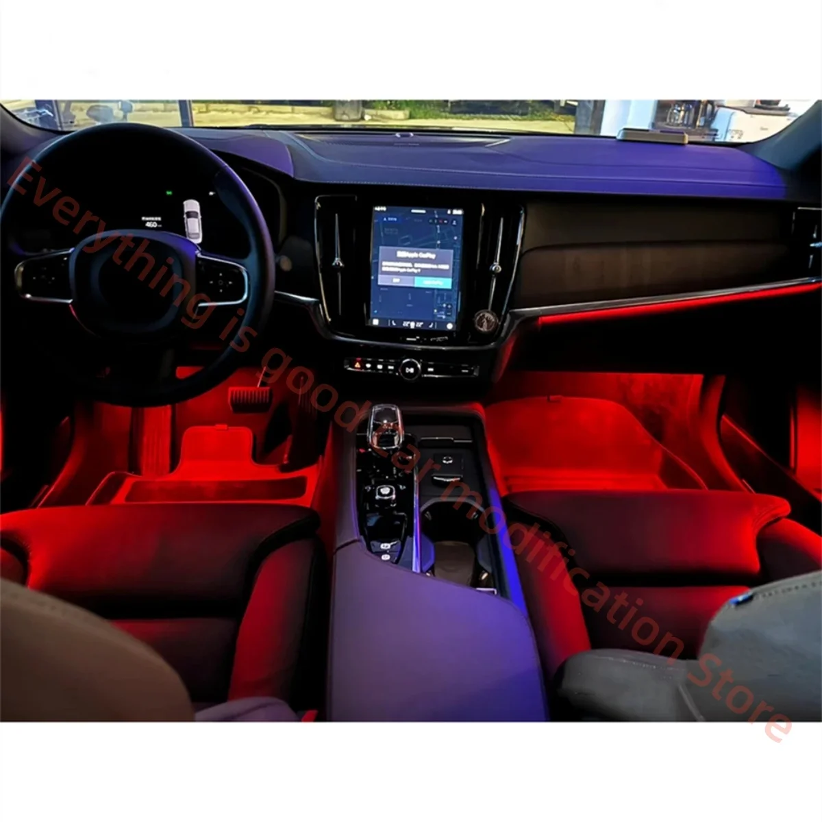 Automotive Ambient light for Volvo S90 V90 Door light guide strip decorative panel LED Atmosphere upgrade interior part 64 color