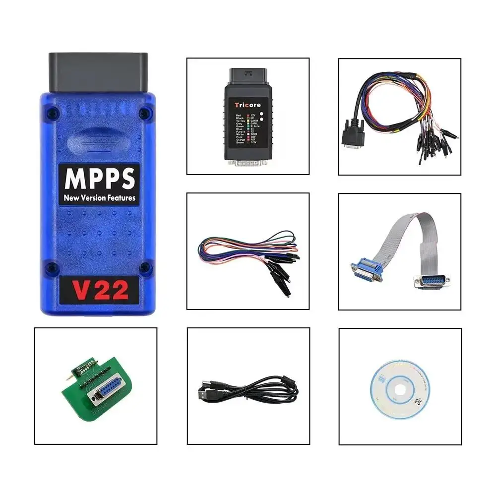 Hot MPPS V22/V21/V18 MAIN+Tricore+Multiboot With Breakout Tricore Cable MPPS V18 ECU Chip Tuning Software download link