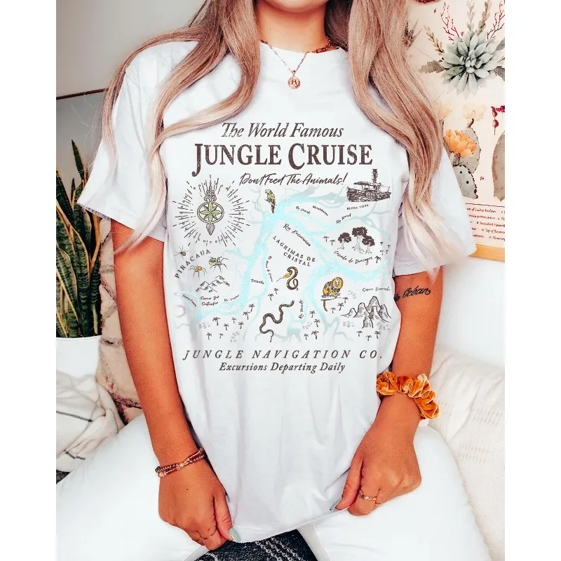 

Disney Jungle Cruise World Famous Excursions Departing Daily T-Shirt Magic Kingdom, Walt Disney World, Disneyland Family Shirts