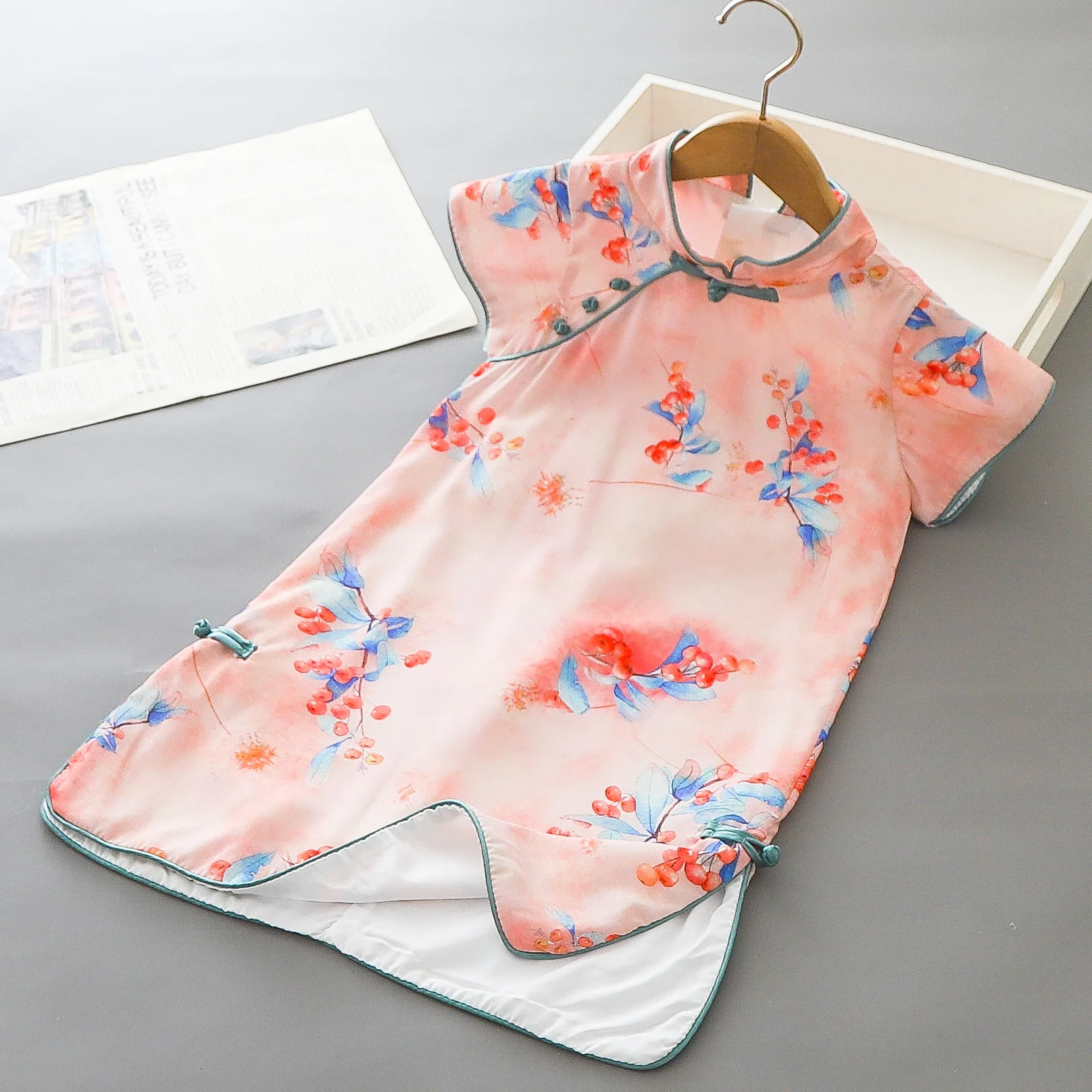 

Girls Dress Summer 2024 New Chinese Baby Clothes