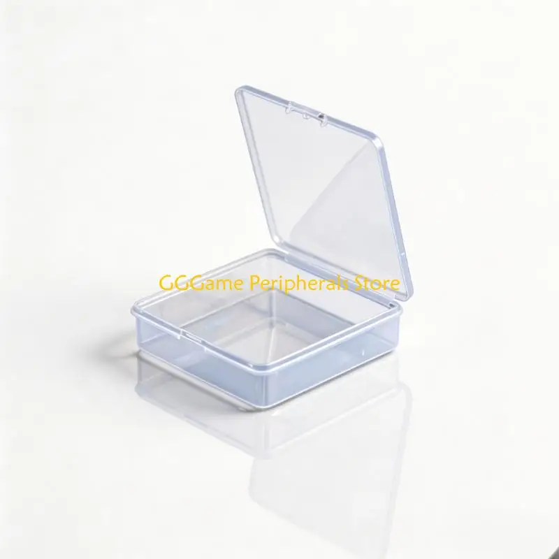 U55B 8.6Cm Square PP Storage Box Transparent Small Organiser For Jewelry Batteries