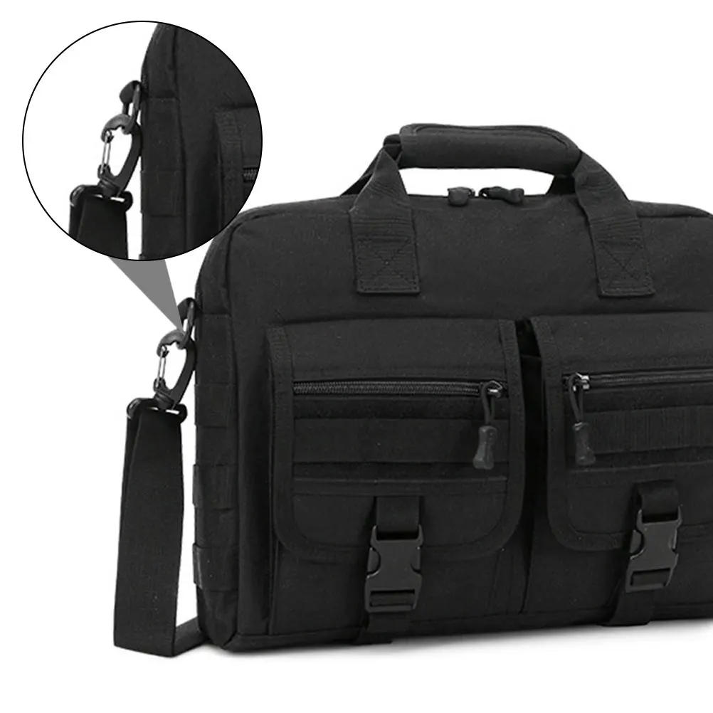 

Camouflage Black Nylon Computer Briefcase Laptop Crossbody Portable Messenger Bag Shoulder Bag Man Storage Simple Design