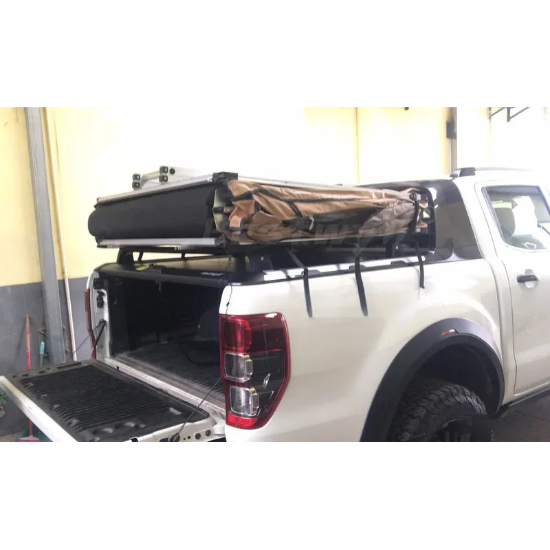 

4X4 Accessories Ute Rear Cargo Lage Tonneau Roller Aluminum Pickup Truck Bar Ranger Wildtrak F150