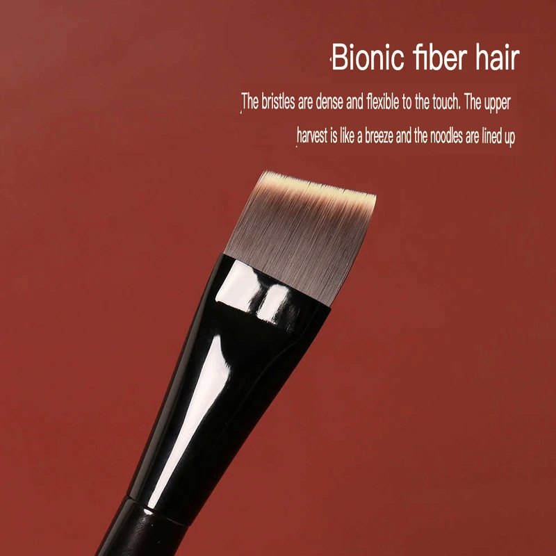 Qianlian H53 Blade Foundation Brush Is Recommended By Makeup Artists For Precise Application, Non-Powder-Absorbing, Seamless