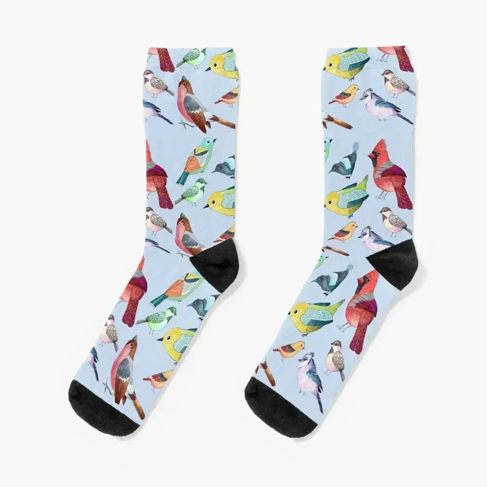

Cute Colorful Birds Socks Children's set christmass gift luxe Ladies Socks Men's