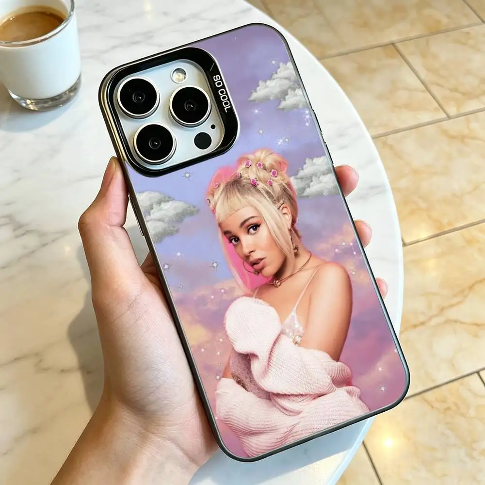 D-Doja Cat R-Rapper  Phone Case For iPhone18 17,16,15,14,13,12,11 Plus,Pro Max,XS,Colorful Silver Phone case Funda Cover Gift