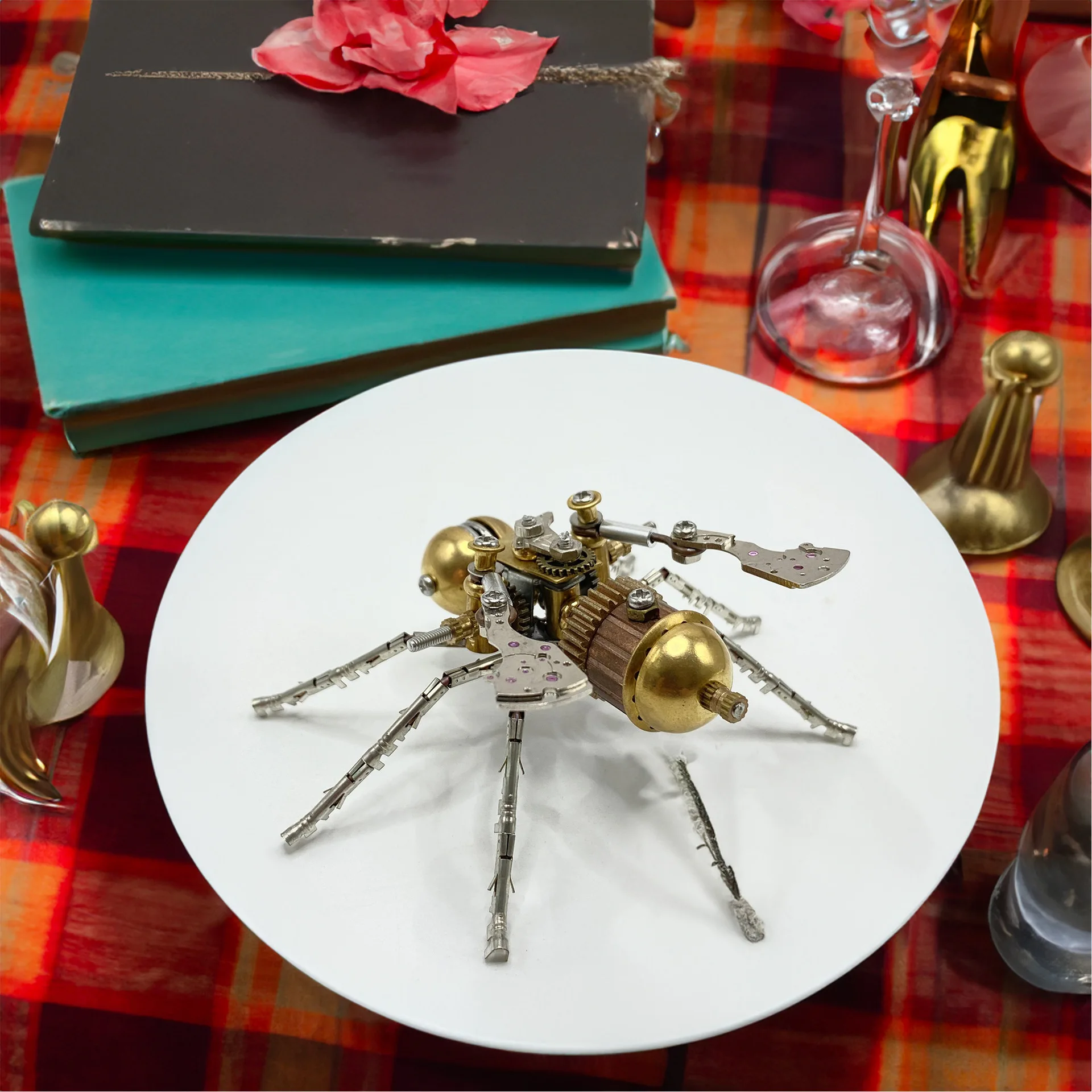 

Robo-Bee Metal Model Model Precision Big Bee - 3D DIY Mechanical Insect Kit Handmade Collector's Gift for Men/Teens