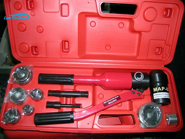 Revolving punch piler tool kit MAP-8W hole punch for metal hydraulic hand