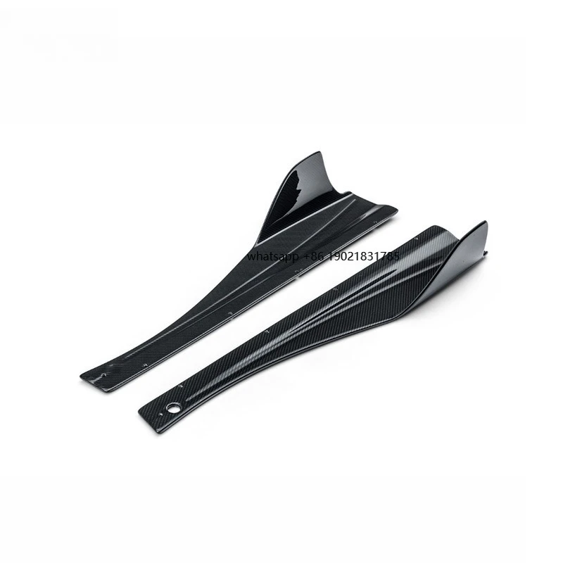 V Style Prepreg Dry Carbon Fiber Side Skirts Auto Parts Body Kit Exterior Accessories for McLaren 720S