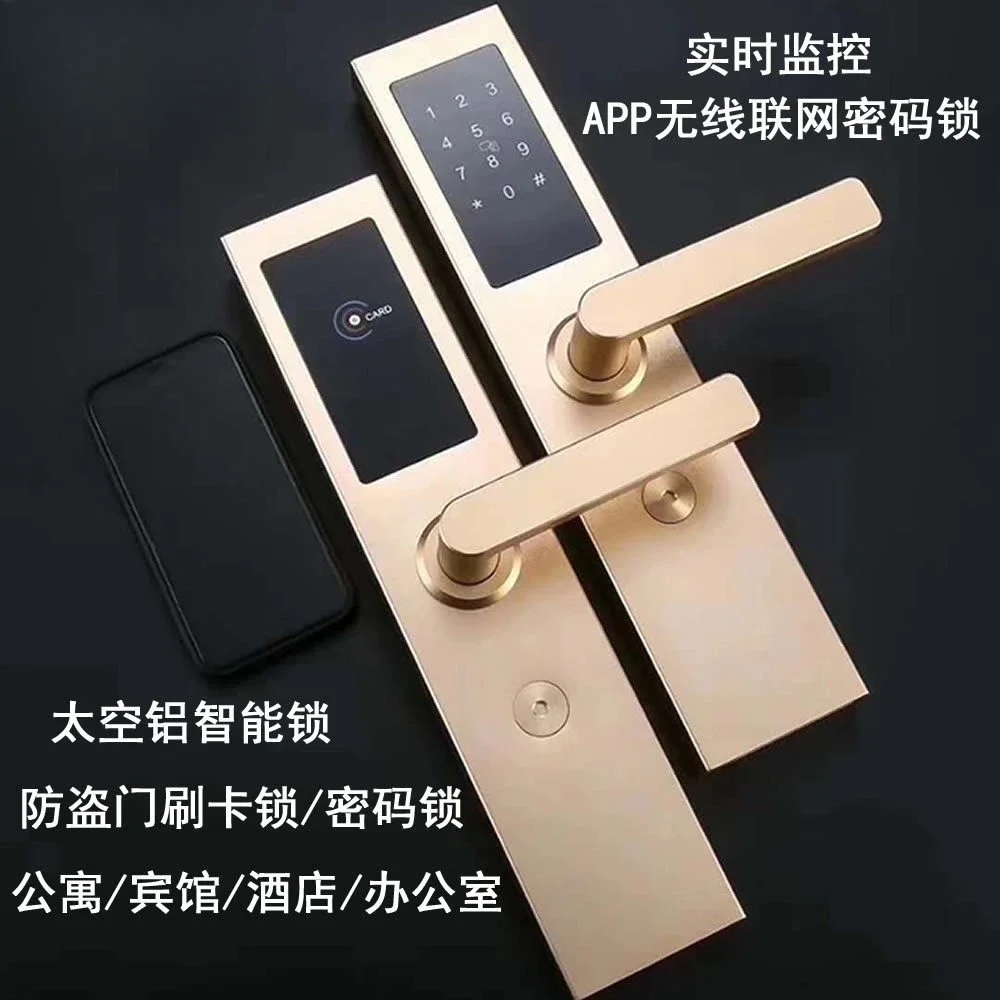 Anti-theft door remote APP apartment password lock rental room credit card lock