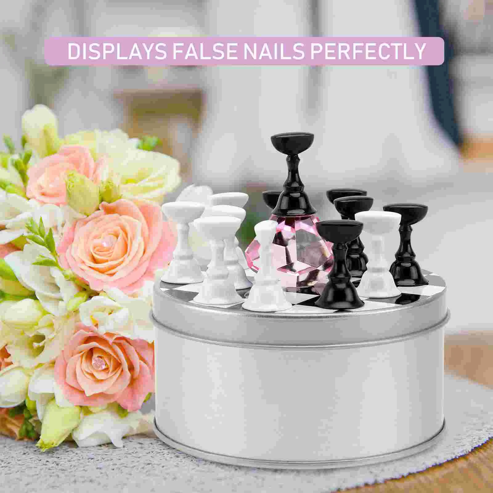 Display Holder Manicure Accessories Fake Nail Support Rack Tips Shelf False Stand Nails