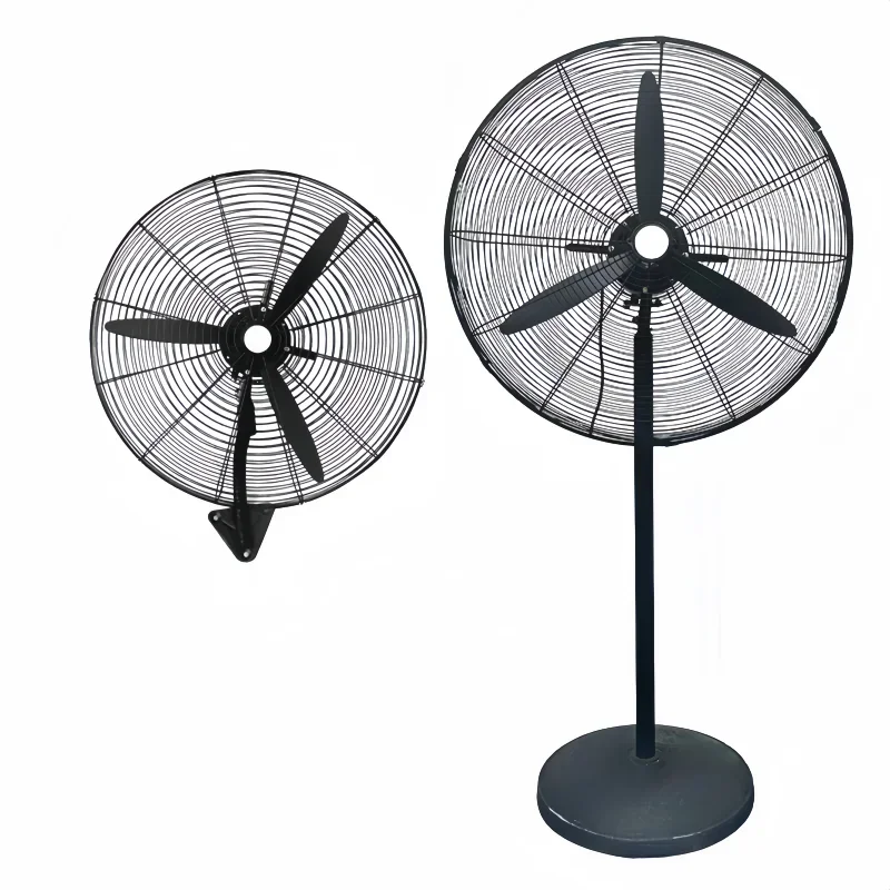 24/26/30 Inch Industrial Air Cooling Fan Powerful Electric Workshop Ventilation Fan Metal Shaking Head Factory Direct