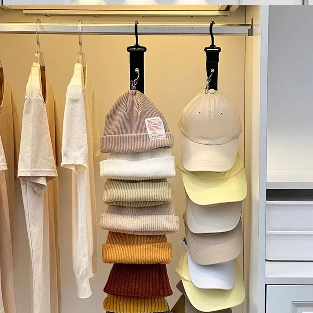 Cap Rack Hat Organizer for Baseball Caps Best Over Door Closet Organizer for Men Boy Women Hat Space Saving for Closet