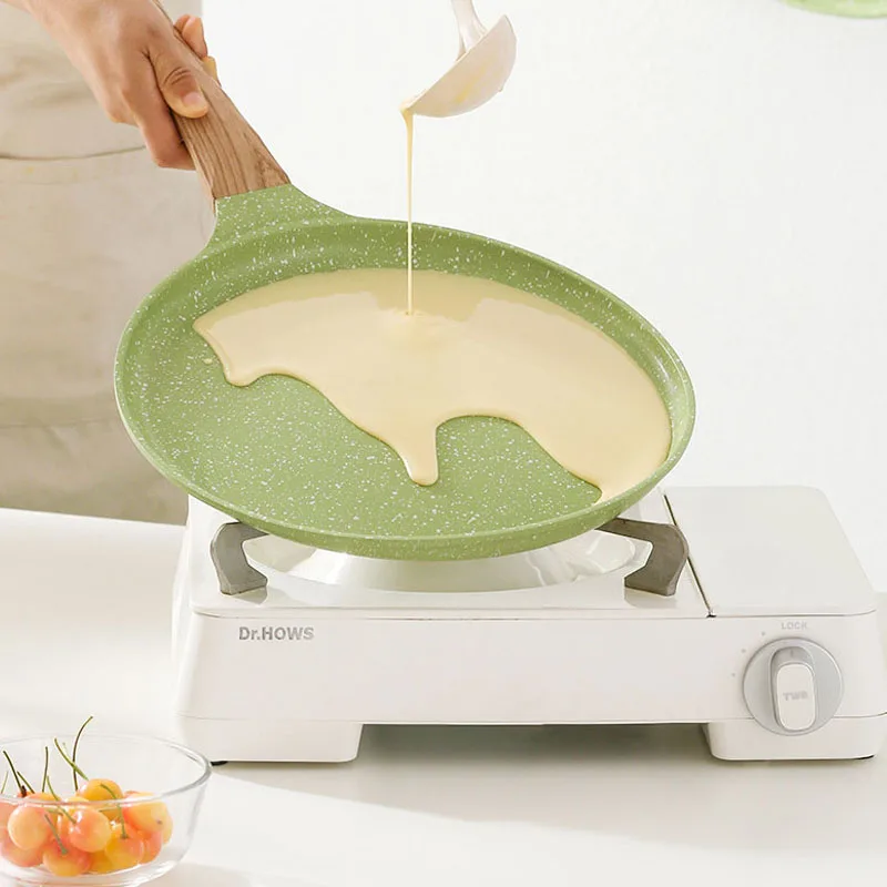 Maifan Stone Frying Pan Steak Pancake Omelette Non-Stick Cooking Breakfast Maker Induction Cooker Gas thousand-Layer Bakeware