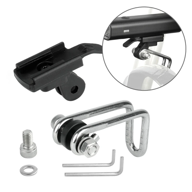 Bike Headlight Stand Mount Secure Lamp Bracket Mount Your Front Light for QD250 YQ200400; BlackbirdL1;bl10/11 24BD