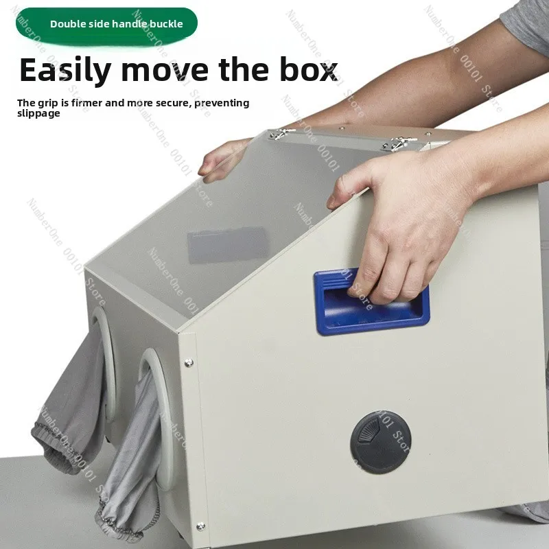 One-piece Dust Proof Polishing Cabinet Clear Cover Bench Grinder Table For Bead Stone Engraving Bulk Supply