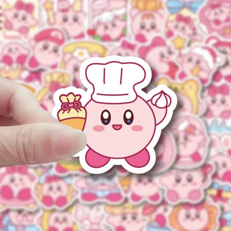 100 قطعة كيربي ملصق لطيف أنيمي DIY الشارات الهاتف المحمول زجاجة سجل القصاصات الأمتعة Kawaii الكتابة على الجدران الديكور الفتيات الاطفال اللعب #5