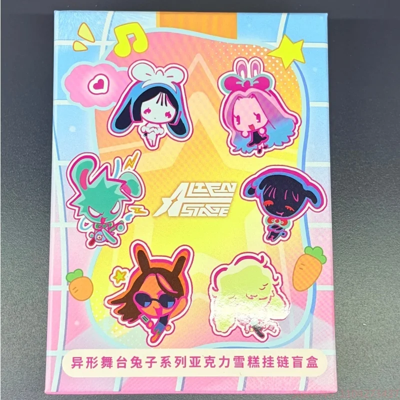 Alien Stage Rabbit Series Acrylic Ice Cream Pendant Standing Cartoon Anime Figure Trendy Blind Box Periphery Gift for Girls - view 5
