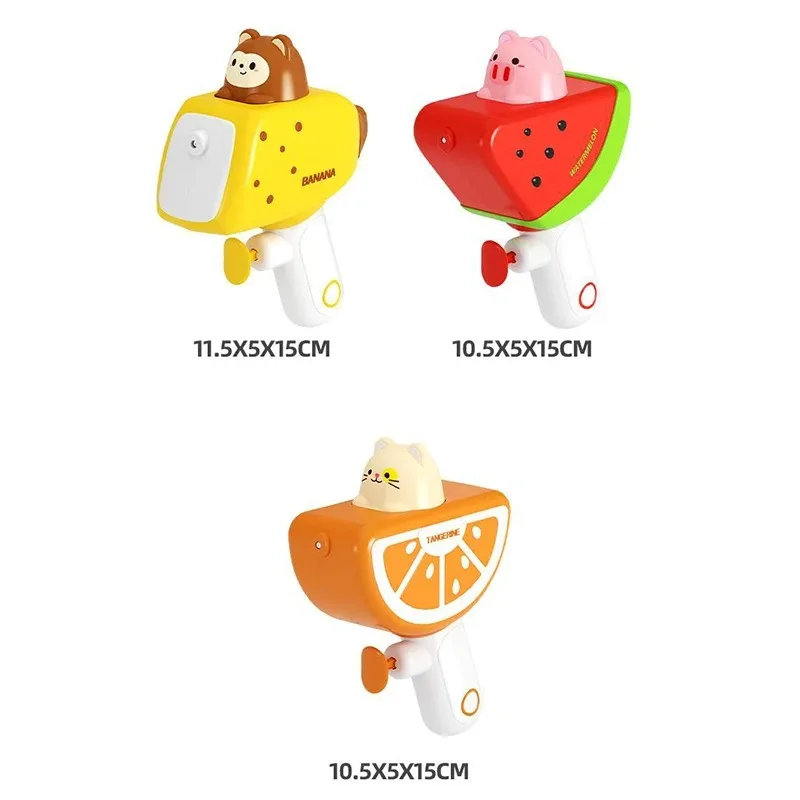 Pistola de agua ligera, juguete creativo para exteriores para niños, juguete de pulverización de agua, diversión en la playa de verano, pistola de agua portátil de dibujos animados, juguetes, regalos