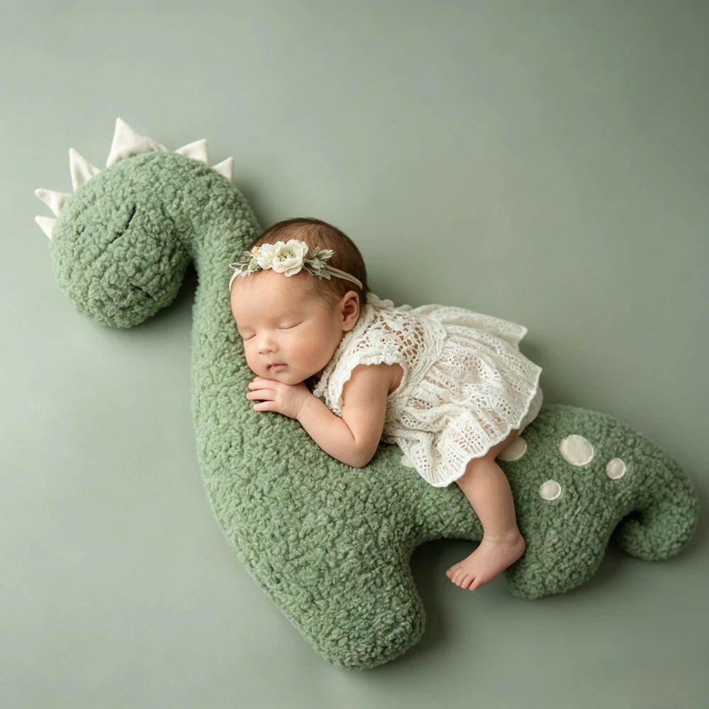 Professional Studio Newborn Photography Props Dress Elegant Infant Photoshoot Outfit Baby Clothes Girl Gown Jumpsuit Body Suit