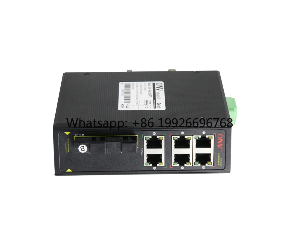 Best Unmanaged 6*POE RJ45 Port + 2*SFP Port 10/100M Industrial Fiber Switch