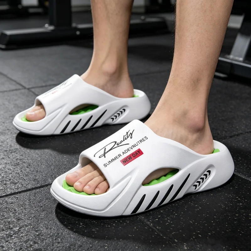 2026 New Men Slippers Shoes Summer Beach Slippers Luxury Brand Outdoor Indoor Eva Soft Flip Flops Male Anti-slip Shoes