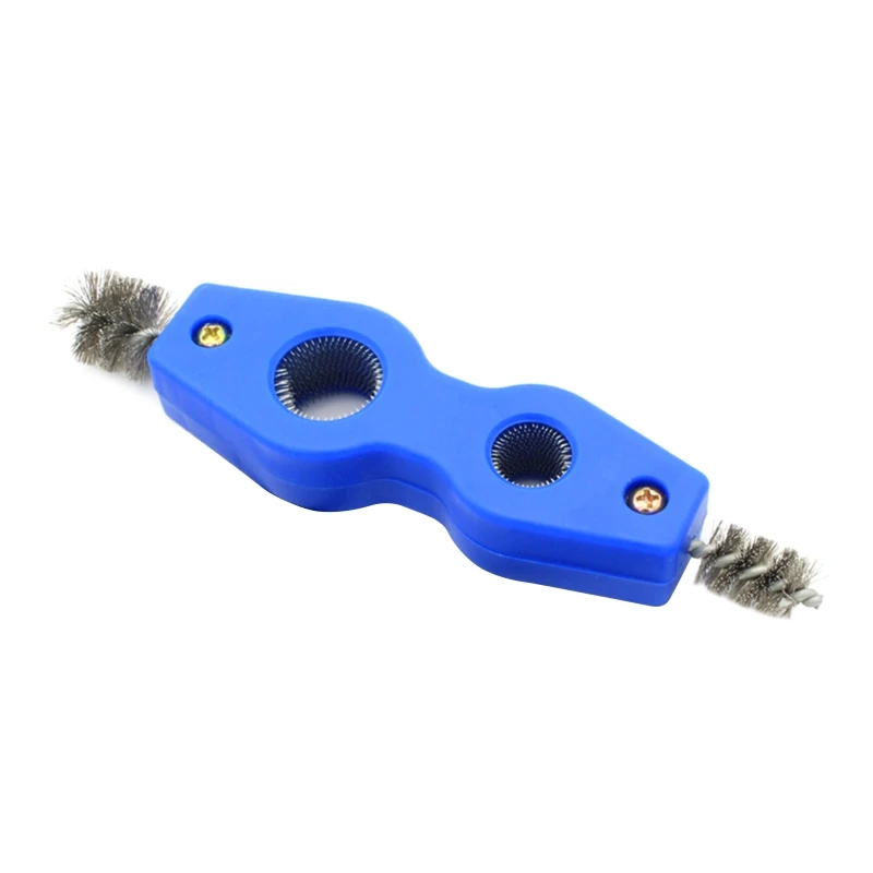 4 in 1 Pipe Cleaning Tool Practical Wire Brush Battery Terminal and Post Brush Pipe Deburring Brush for Copper Pipes