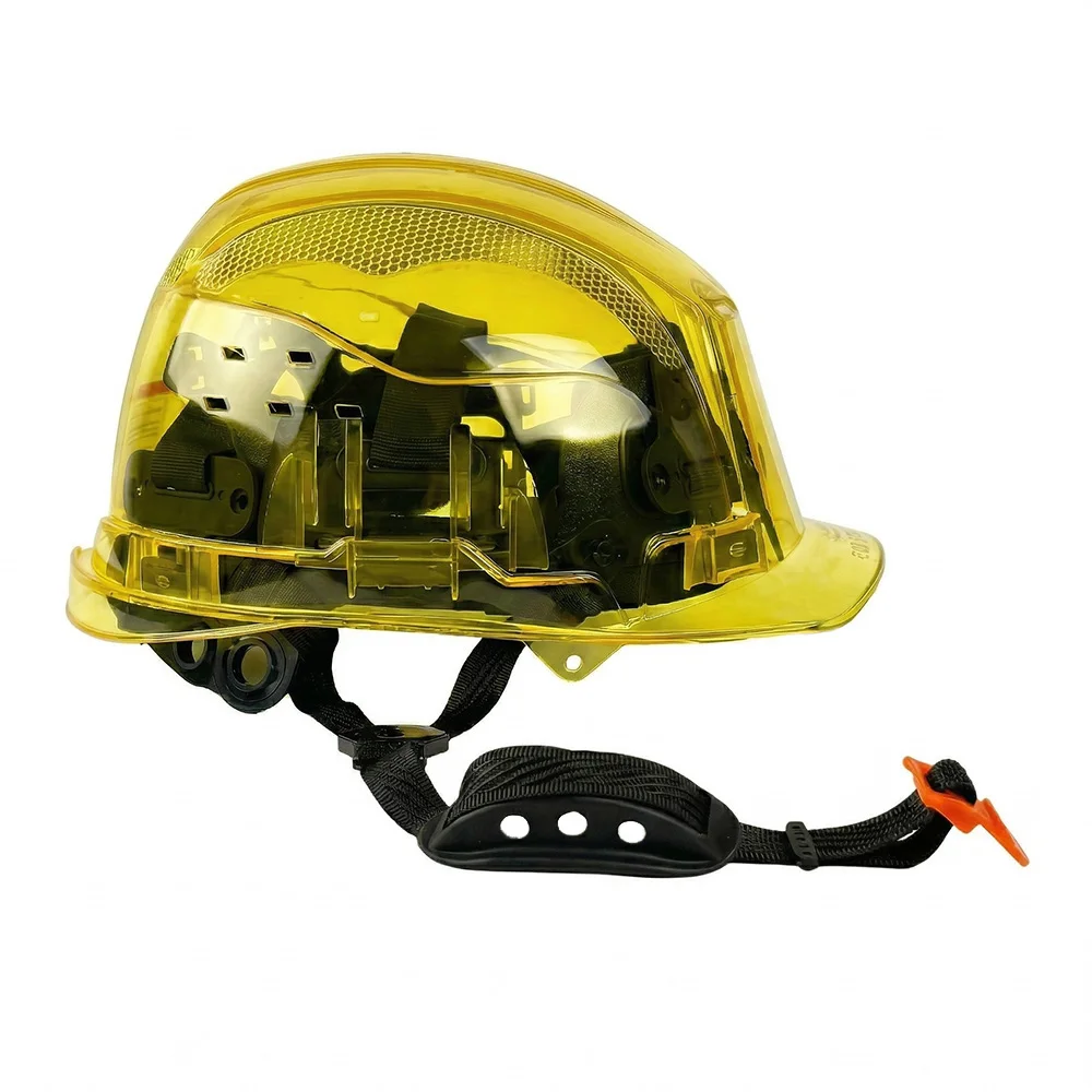 

CE ANSI Transparent Safety Helmet Vented PC Hard Hat for Construction Climbing Cycling Outdoor Industrial Head Protection Gear