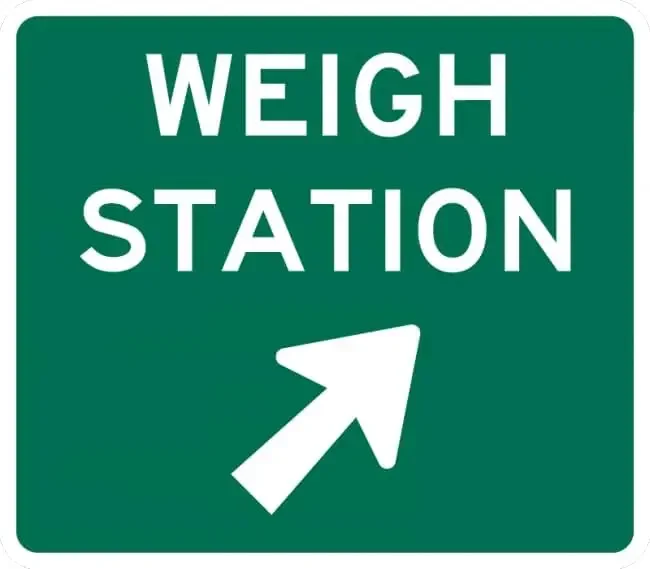 Y1,Weigh Station Sign (with arrow) Road Guide Signs (Z877) Metal Tin es Safety Caution for Indoor or Outdoor-aluminum si