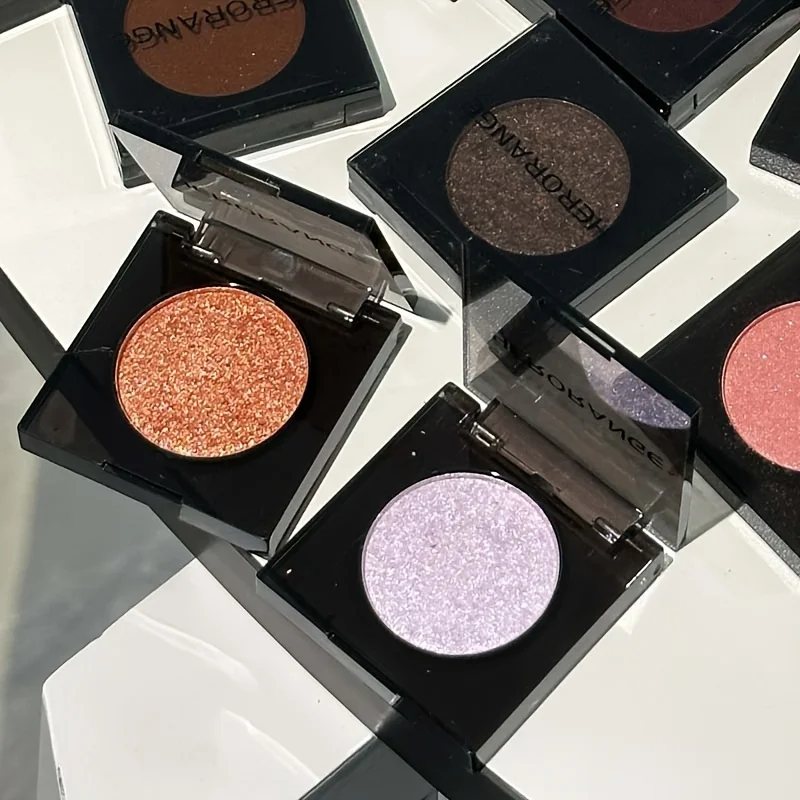 Herorange 16-Farben Lidschatten- und Highlighter-Palette Matt Schimmernd Orange Braun Rosa Champagner Wasserfest Tragbar Festival Make-up – Detail 3