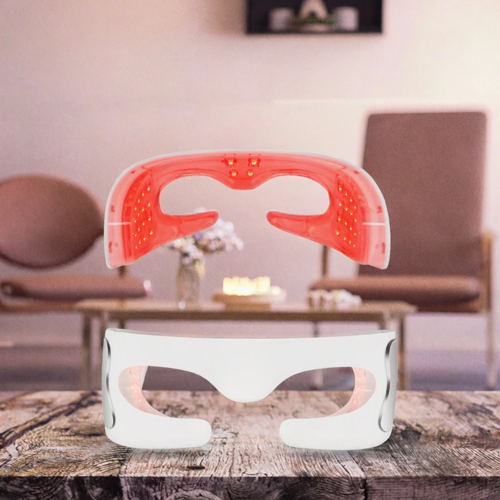 Slimme elektrische oogverjonging LED-masker Stralende ogen Rood lichtbril Stralend