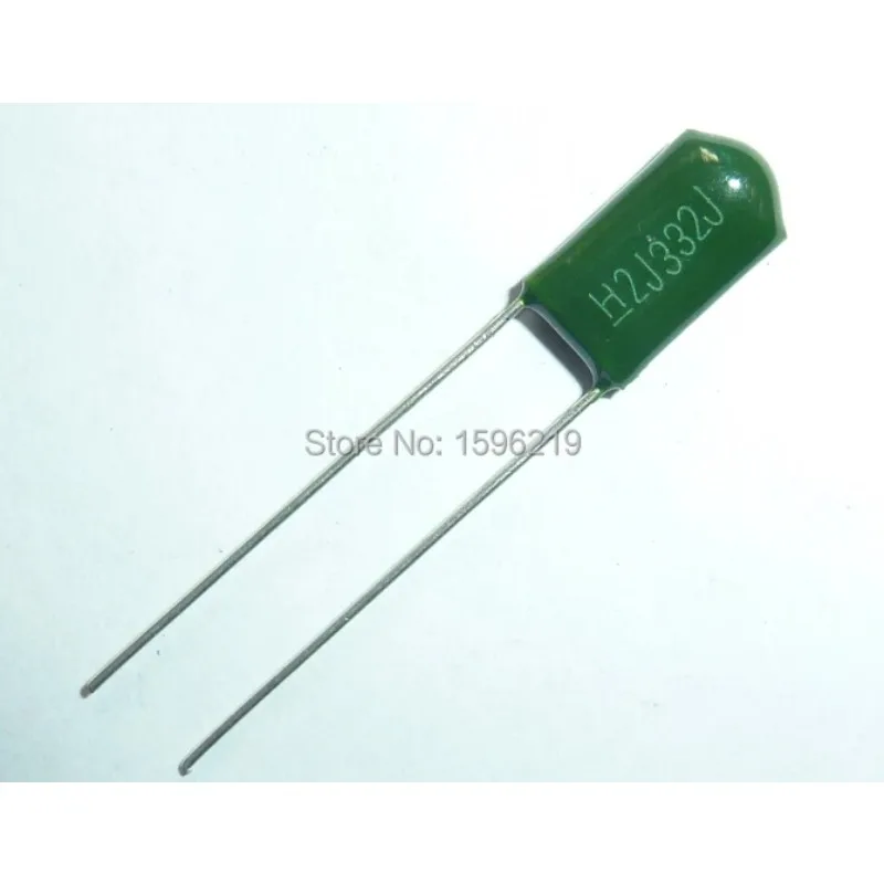 500pcs Mylar Film Capacitor 630V 2J332J 3300pF 3.3nF 2J332 5% Polyester Film capacitor - Free Shipping