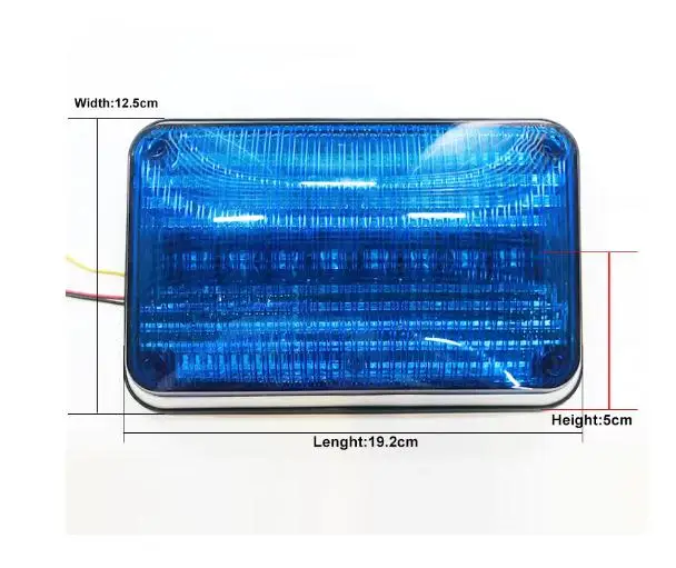

Bright 24W Led Emergency car Warning Beacon Light Ambulance Fire truck 7inch Square Perimeter Emergency light,waterproof