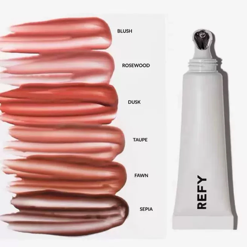 REFY Lip Gloss Blush Dusk Fawn Lip Blam with Nonstick Long-lasting Smooths Lips Nourishing Hydrating Clear Lip Care Skin Makeup