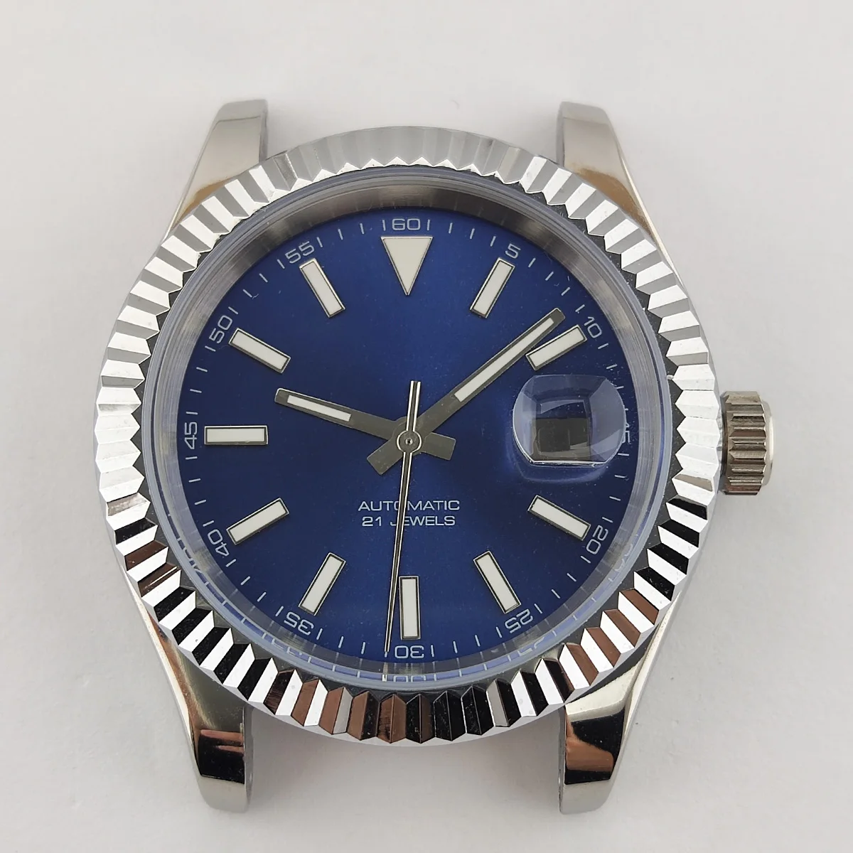 40.5mm Case Miyota8215 Case Custom Logo Dial Watchial Stainless Steel Watch Accessories Parts Suitable For Miyota 8215 Movement