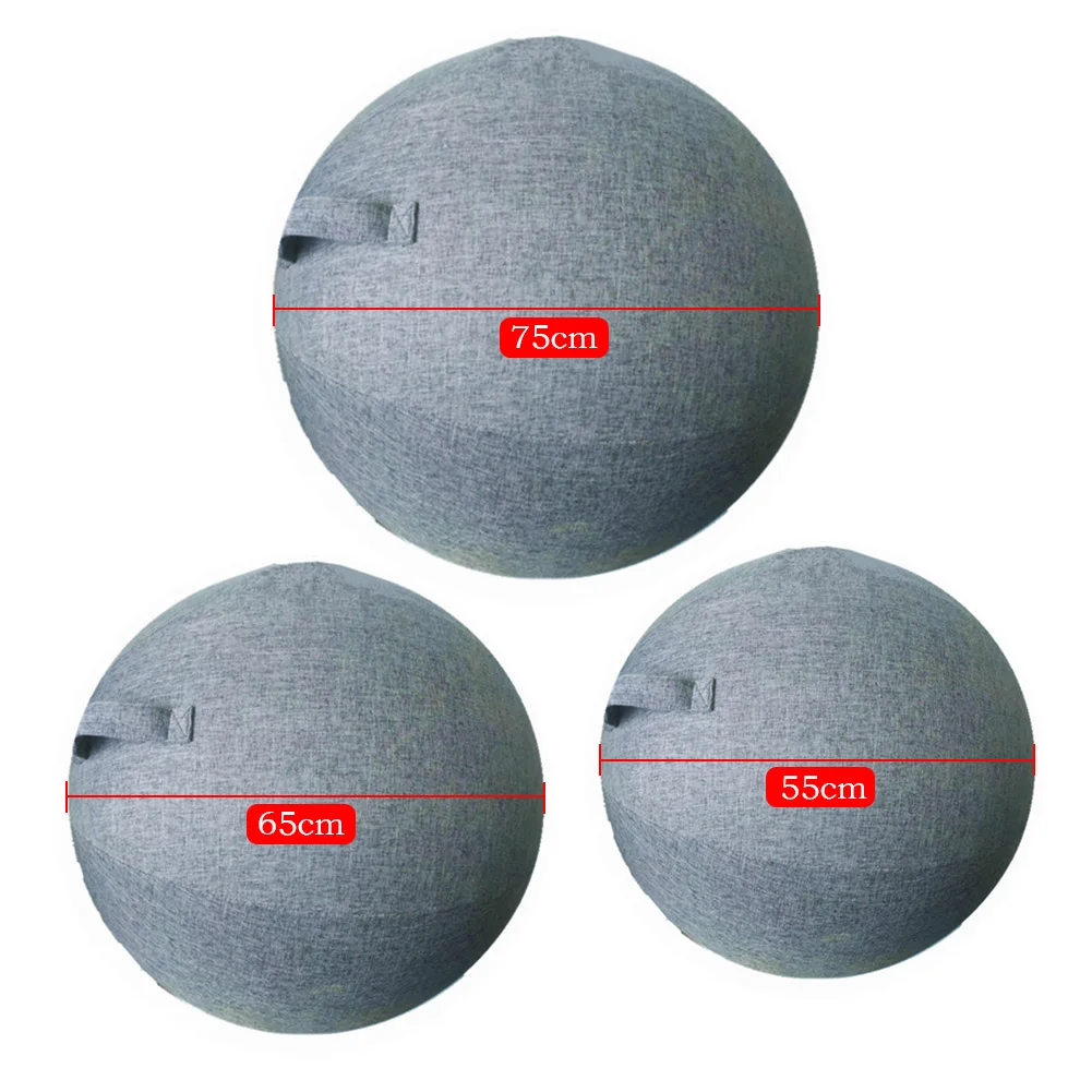 55-75 cm Yoga Ball Protective Cover Gym Workout Balance Ball Cover for Yoga Pilates Sitting Ball Dustproof Protector Slipcover