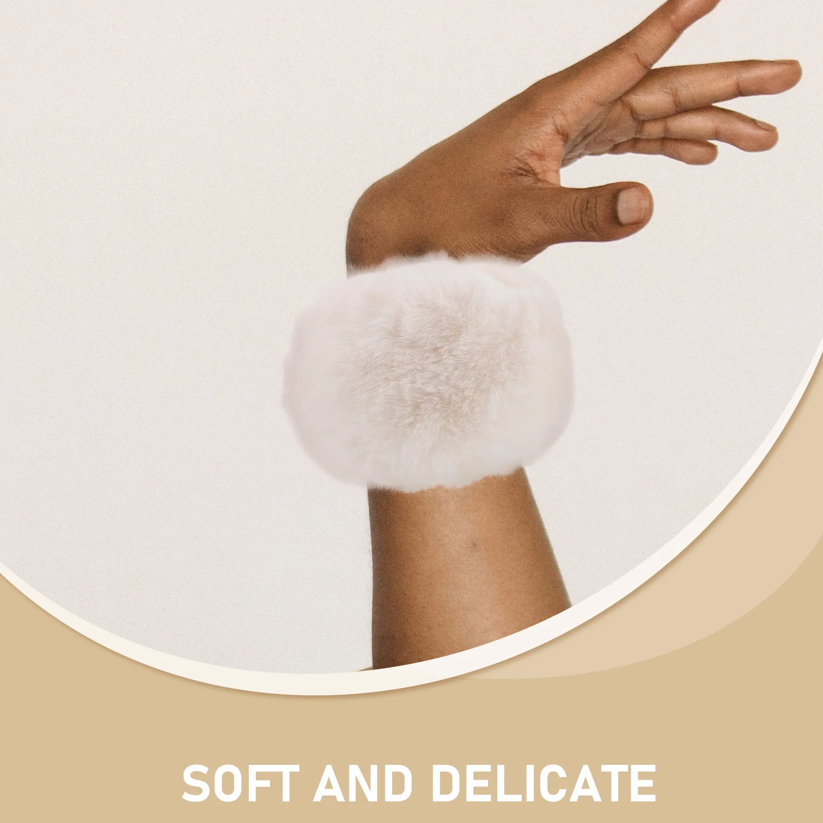 زوج واحد من أصفاد المعصم الصناعية النسائية المريحة والمتينة لتدفئة الذراع وحماية عزل الشتاء وتدفئة الذراع في الطقس البارد