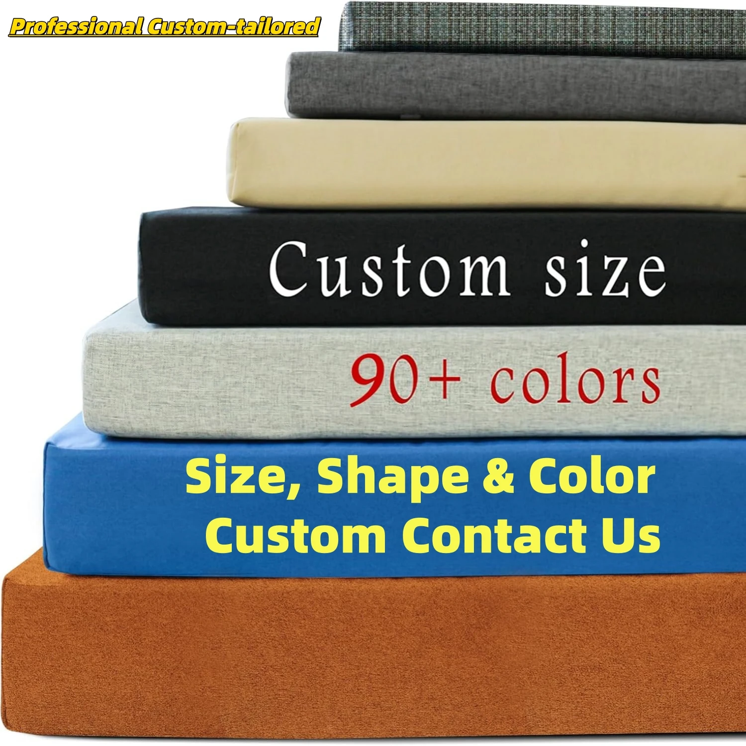 Custom Waterproof Sofa Cushion Outdoor Cushion Garden Bench Seat Chair Seat Cushion Bay Window Pad Swing Back Seat Cushion