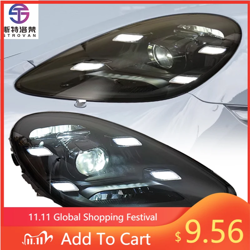 

Deren High Qualityfor 718 Spyder Boxster Headlight Cayman GTS 982 Headlight 2016-23 Upgrade to PDLS Style matrix LED Headlight