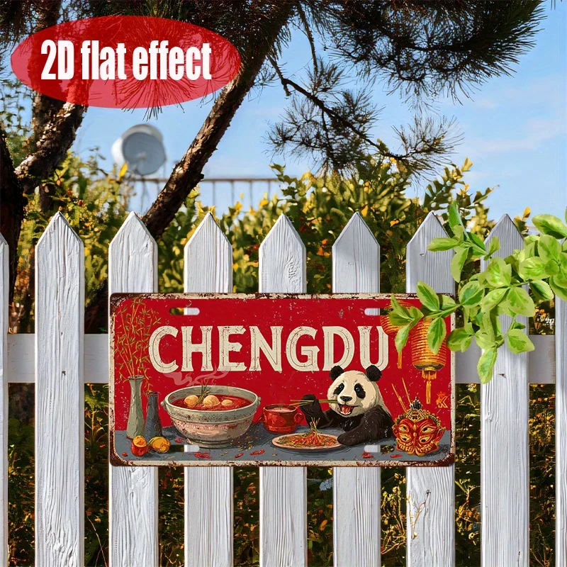 [], 2D Flat Printing, 1pc, Vintage Metal License Plate, only for decoration, Car License Plate Cover (11.8