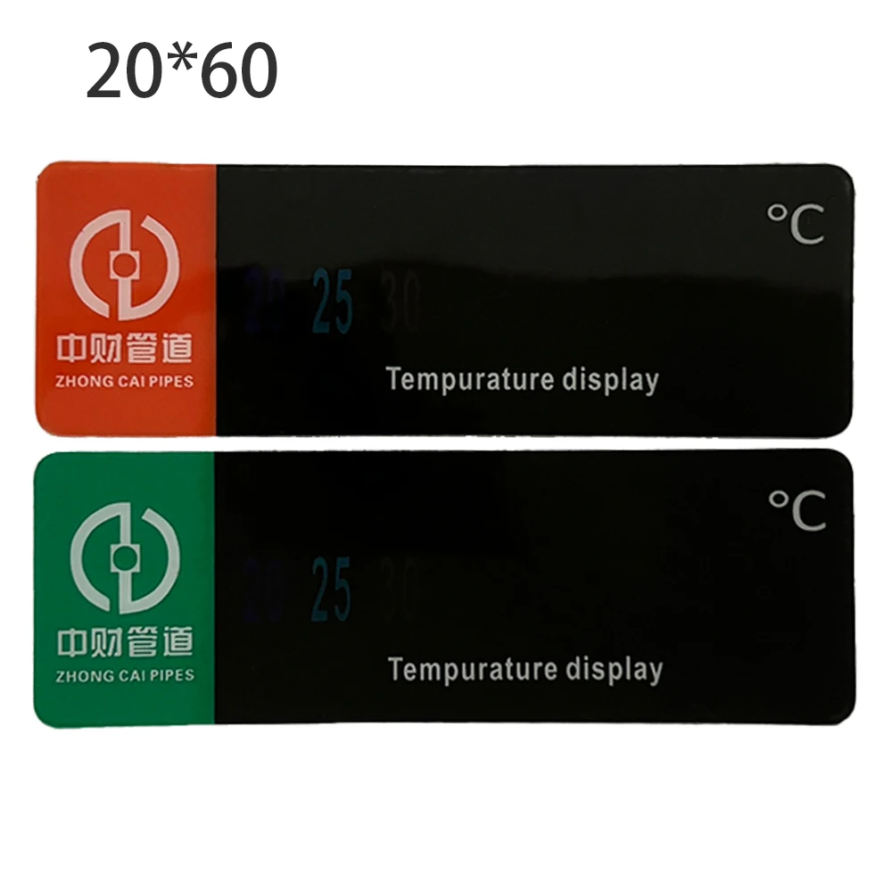 temperature sticker 20℃ to 60℃.TemperatureUnderfloor heating Manifold water separator Radiator paster