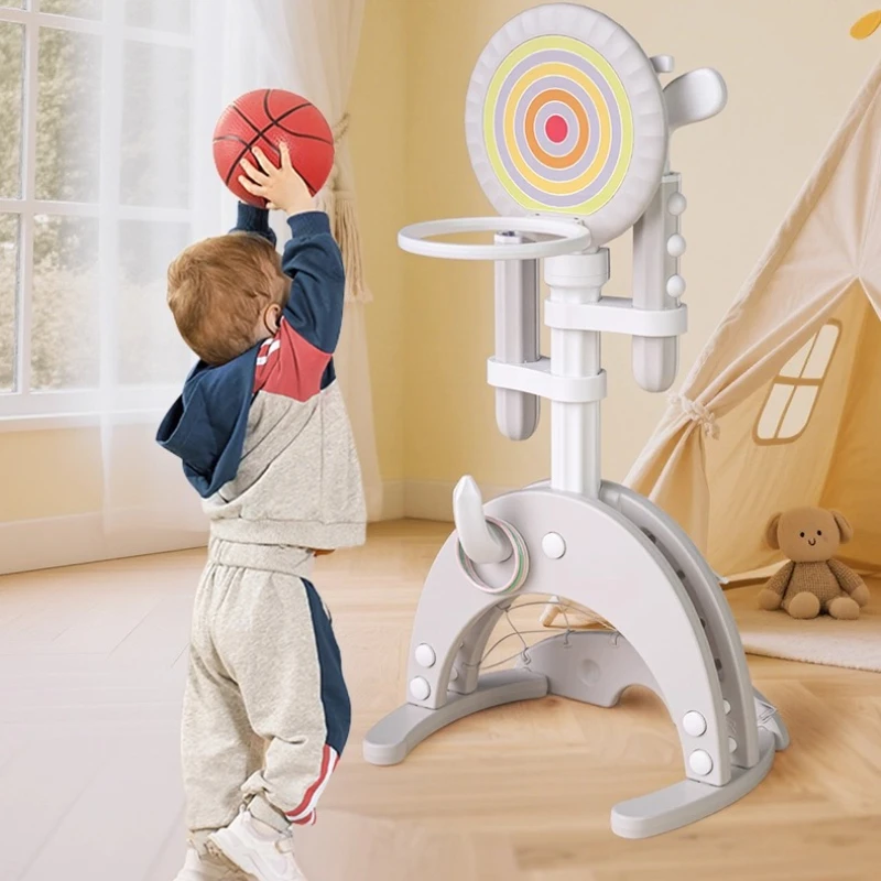 ห่วงบาสเก็ตบอลอเนกประสงค์สำหรับเด็กเล่นในบ้าน ปรับความสูงได้ เงียบ ไม่ส่งเสียงรบกวน ของเล่นกีฬาเสริมพัฒนาการสำหรับเด็กเล็ก