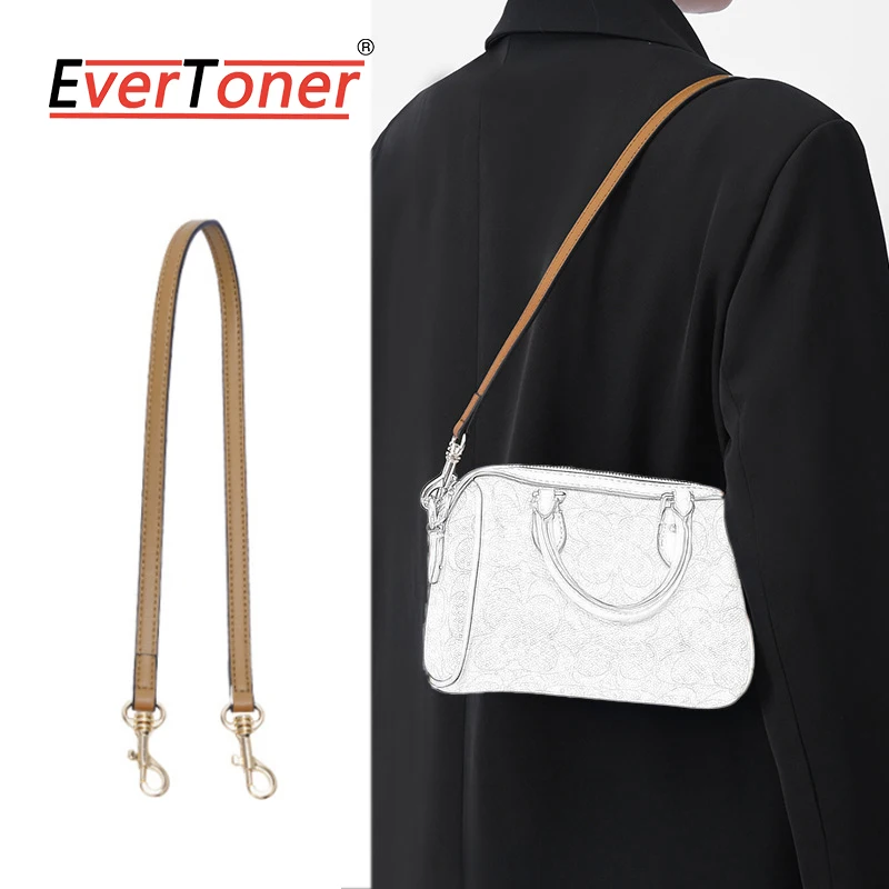 EverToner Leather Purse Strap Replacement Crossbody Handbag Long Adjustable Strap For ca-ch Rowan 18 Bag Accessories