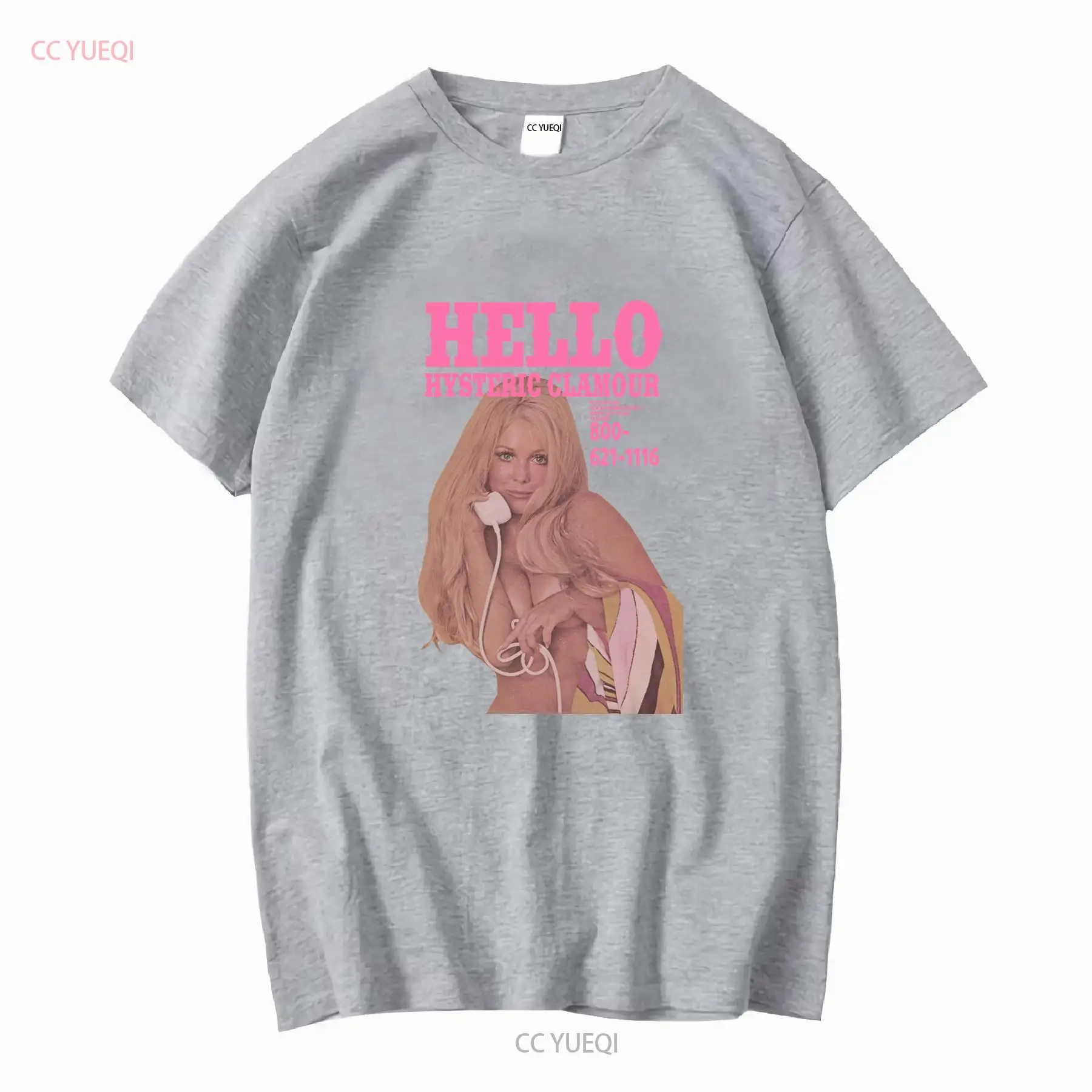 Hysteric Glamour T Shirt Hello black and pink unisex S 4XL TE7049
