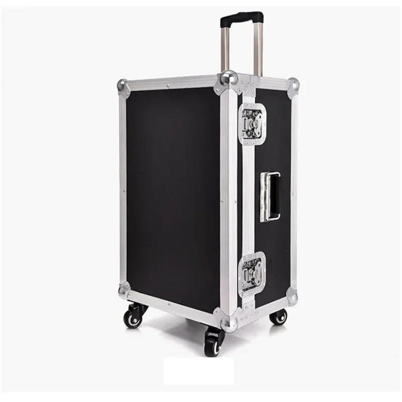 

Aluminum flight case tool box with Draw-bar and foam