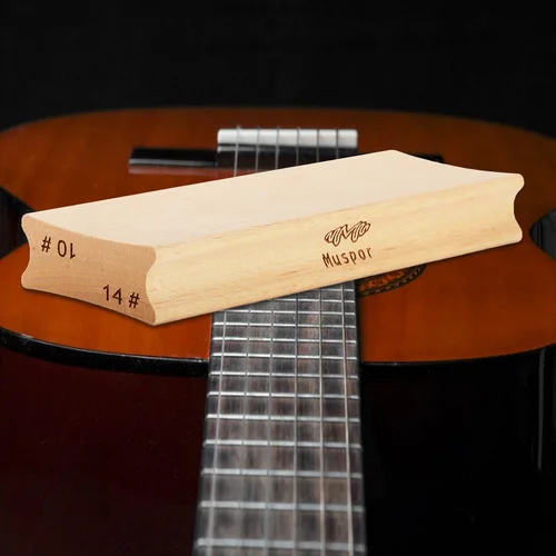 Imagen 2 del producto Bloque de lijado de radio de guitarra, herramienta de Luthier de haz de lijado de madera bidireccional para diapasón de nivelación de trastes