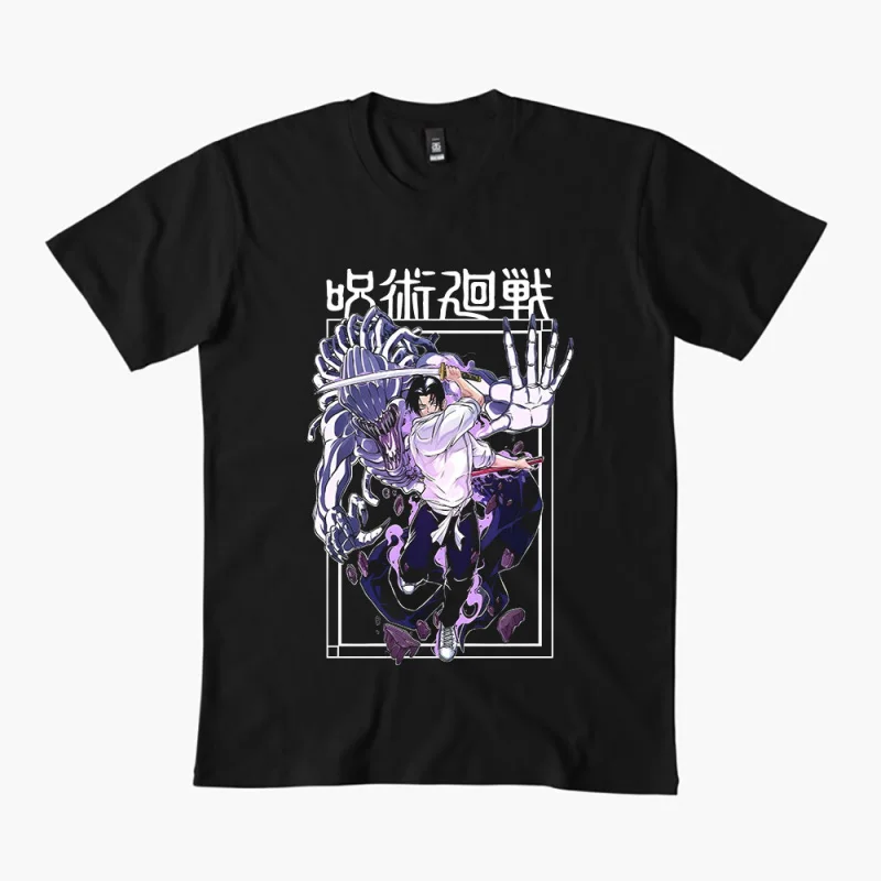 

0309 Toji Fushiguro Anime T shirt Jujutsu Kaisen Manga Men's print Graphic Tee Shirt 100% cotton Y2K clothes All size tops S-6XL